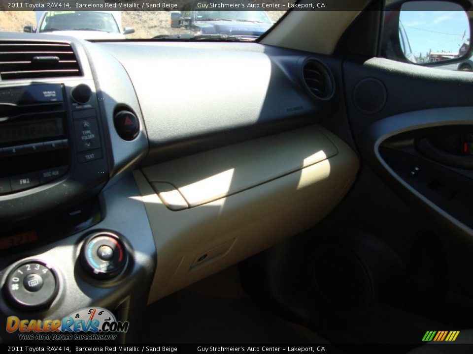2011 Toyota RAV4 I4 Barcelona Red Metallic / Sand Beige Photo #14