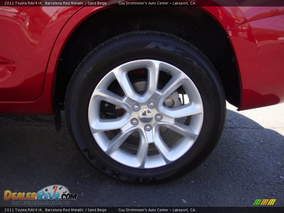 2011 Toyota RAV4 I4 Barcelona Red Metallic / Sand Beige Photo #24