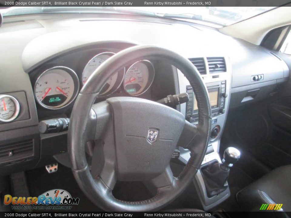 2008 Dodge Caliber SRT4 Brilliant Black Crystal Pearl / Dark Slate Gray Photo #13