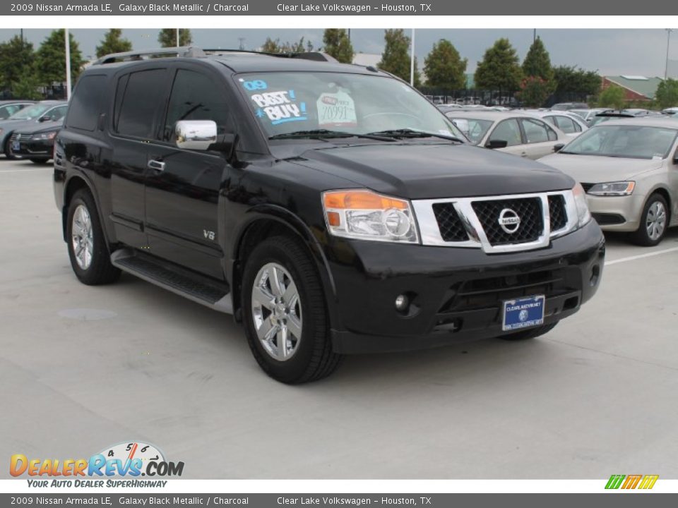 2009 Nissan Armada LE Galaxy Black Metallic / Charcoal Photo #1