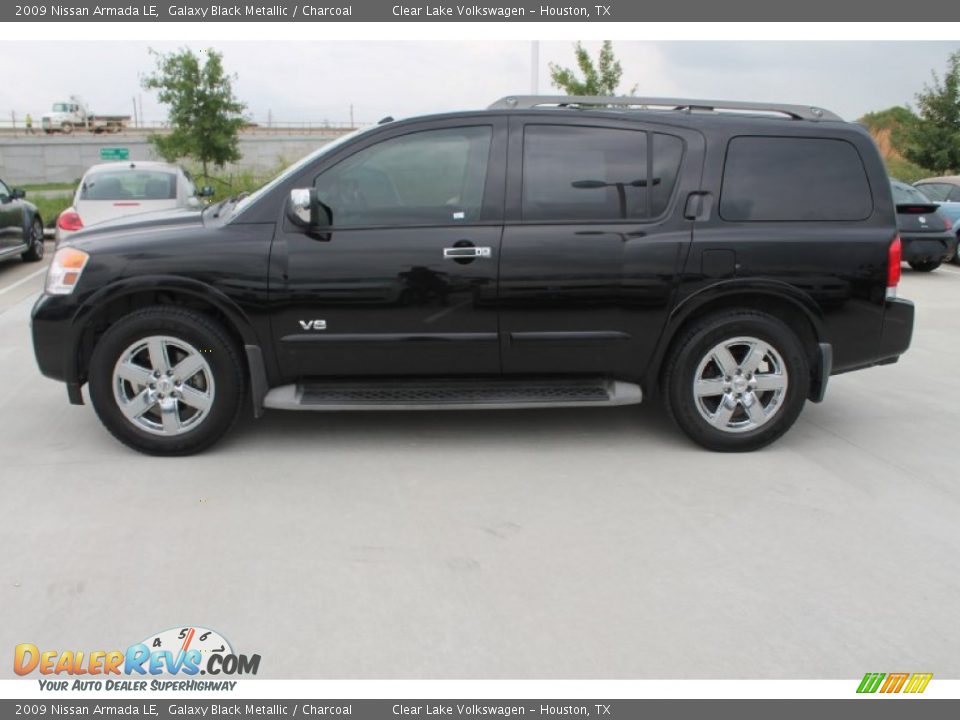 2009 Nissan Armada LE Galaxy Black Metallic / Charcoal Photo #4
