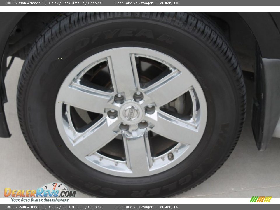 2009 Nissan Armada LE Galaxy Black Metallic / Charcoal Photo #5