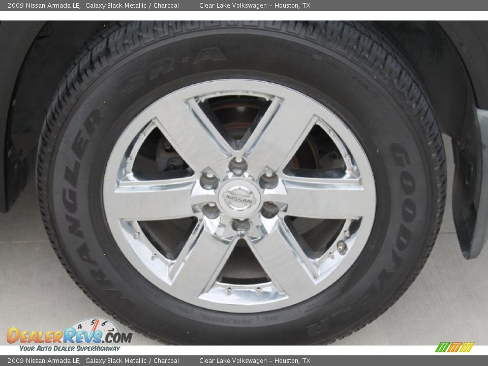 2009 Nissan Armada LE Galaxy Black Metallic / Charcoal Photo #6