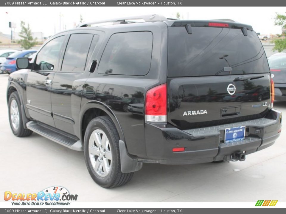 2009 Nissan Armada LE Galaxy Black Metallic / Charcoal Photo #7