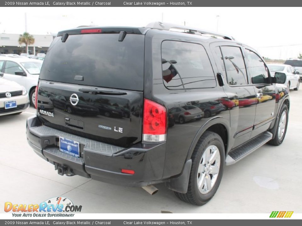 2009 Nissan Armada LE Galaxy Black Metallic / Charcoal Photo #9