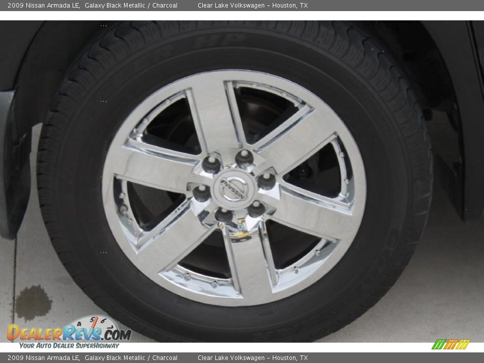 2009 Nissan Armada LE Galaxy Black Metallic / Charcoal Photo #11