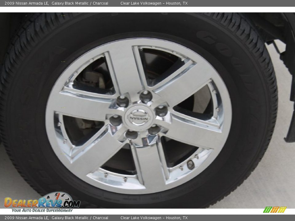 2009 Nissan Armada LE Galaxy Black Metallic / Charcoal Photo #12