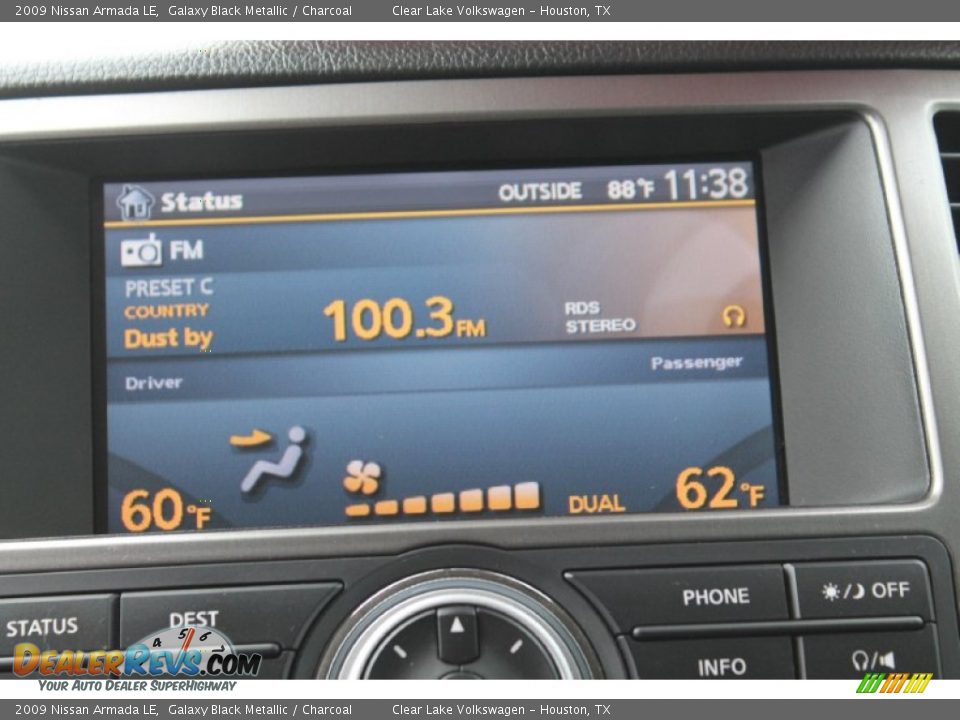 2009 Nissan Armada LE Galaxy Black Metallic / Charcoal Photo #19