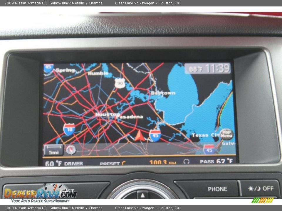 2009 Nissan Armada LE Galaxy Black Metallic / Charcoal Photo #21