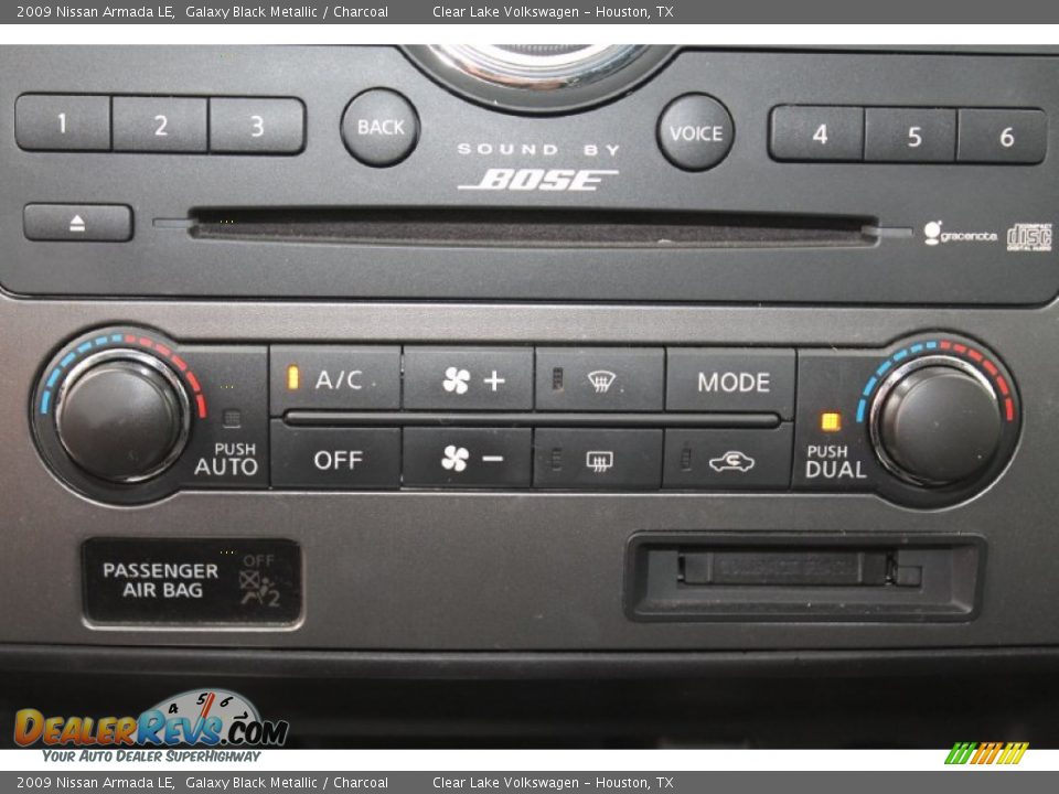 2009 Nissan Armada LE Galaxy Black Metallic / Charcoal Photo #23