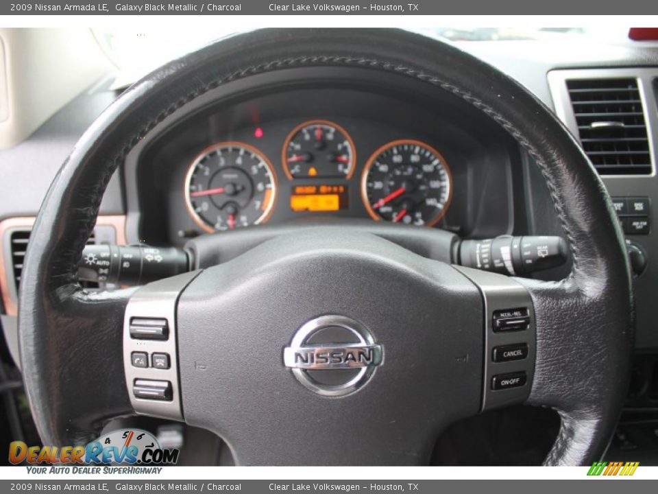 2009 Nissan Armada LE Galaxy Black Metallic / Charcoal Photo #26