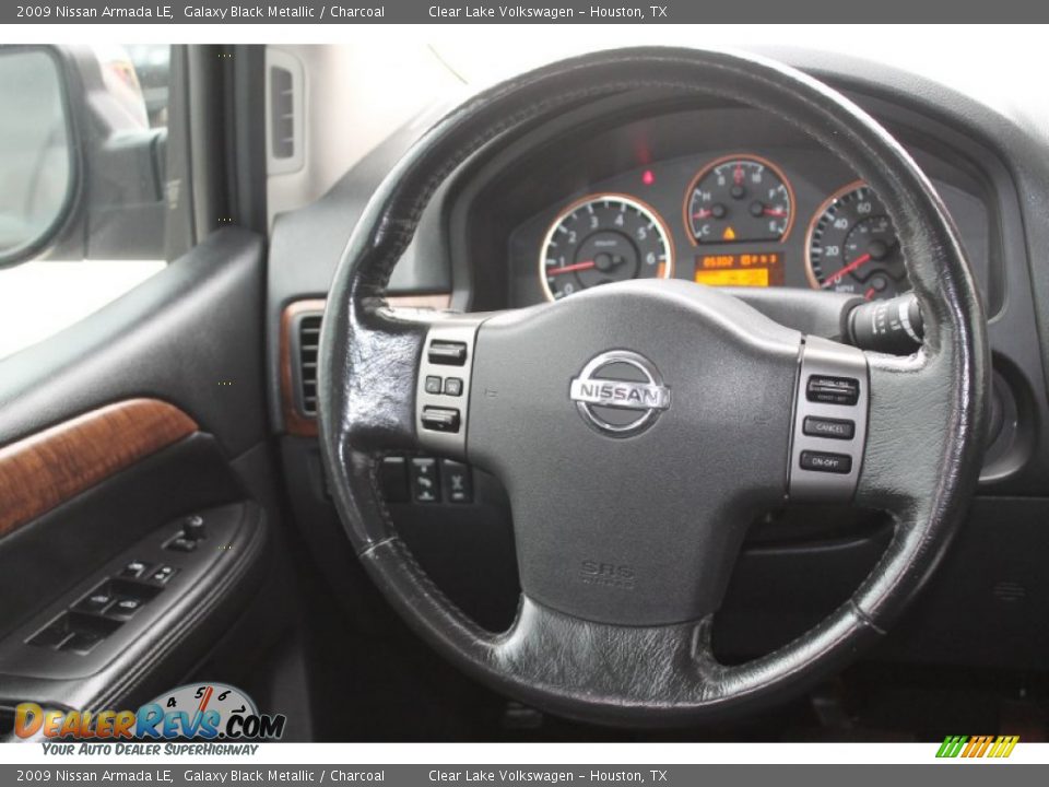 2009 Nissan Armada LE Galaxy Black Metallic / Charcoal Photo #35