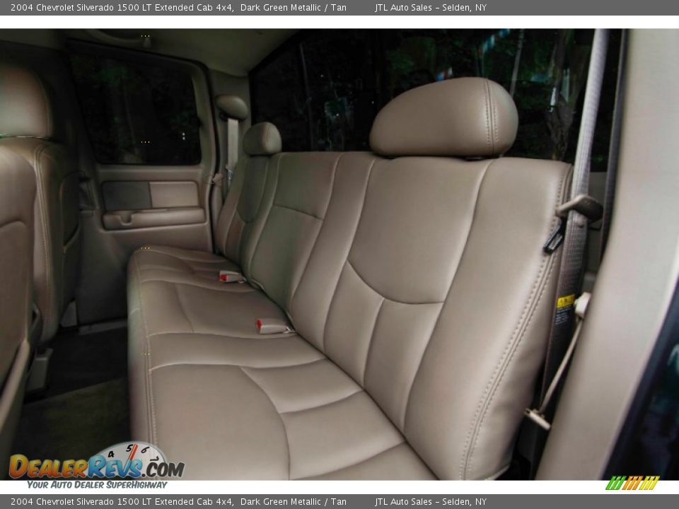 2004 Chevrolet Silverado 1500 LT Extended Cab 4x4 Dark Green Metallic / Tan Photo #17