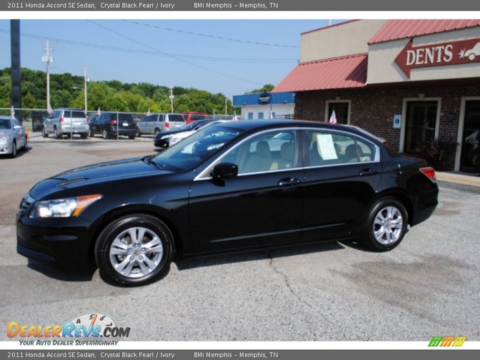 2011 Honda Accord SE Sedan Crystal Black Pearl / Ivory Photo #2