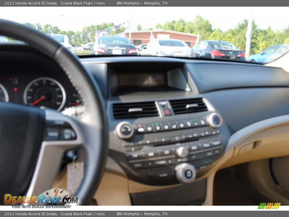 2011 Honda Accord SE Sedan Crystal Black Pearl / Ivory Photo #8