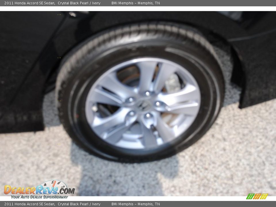 2011 Honda Accord SE Sedan Crystal Black Pearl / Ivory Photo #10