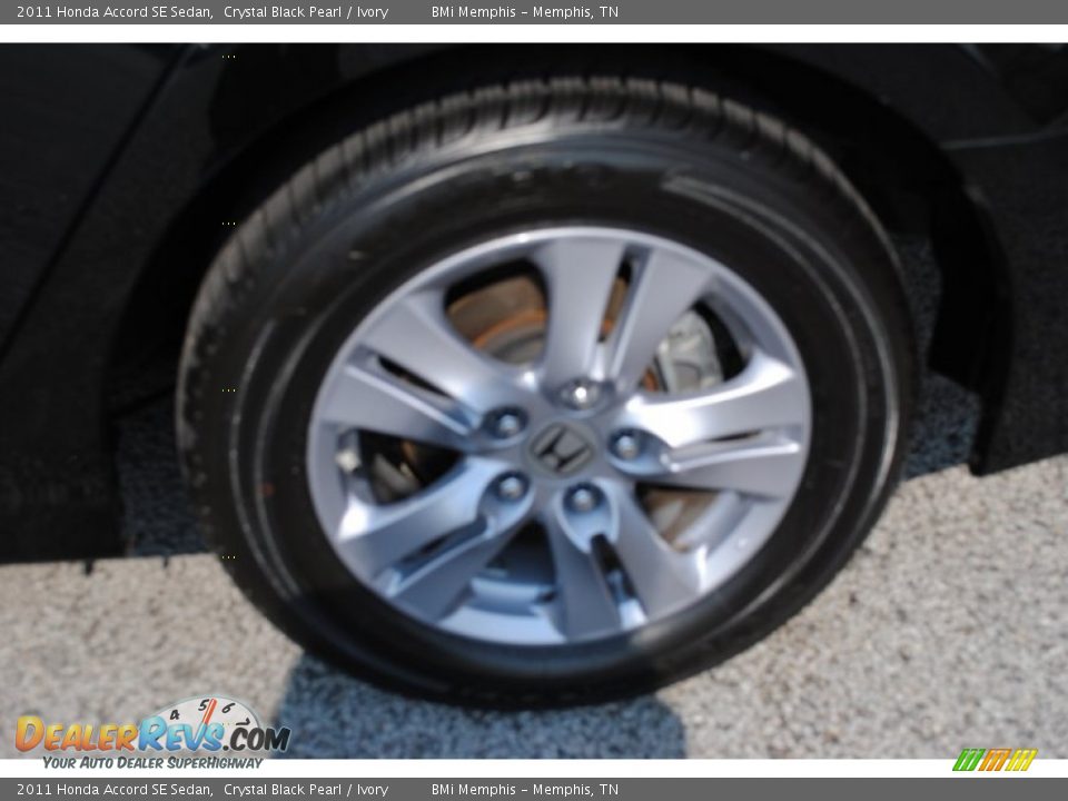 2011 Honda Accord SE Sedan Crystal Black Pearl / Ivory Photo #11