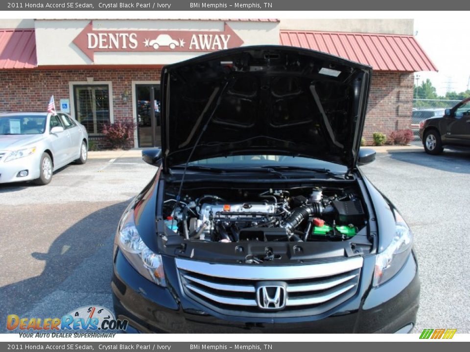 2011 Honda Accord SE Sedan Crystal Black Pearl / Ivory Photo #15