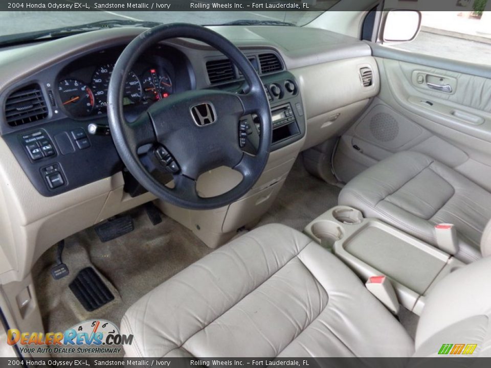 Ivory Interior - 2004 Honda Odyssey EX-L Photo #33