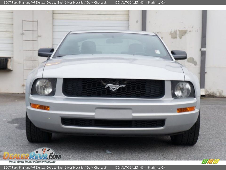 2007 Ford Mustang V6 Deluxe Coupe Satin Silver Metallic / Dark Charcoal Photo #3