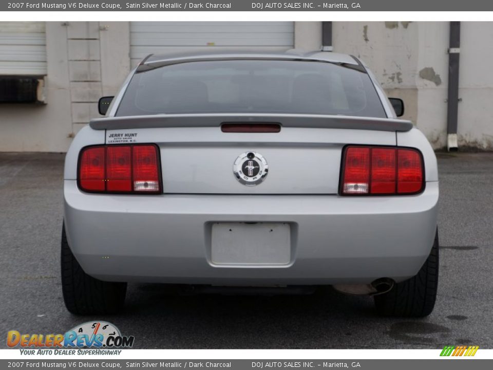 2007 Ford Mustang V6 Deluxe Coupe Satin Silver Metallic / Dark Charcoal Photo #7