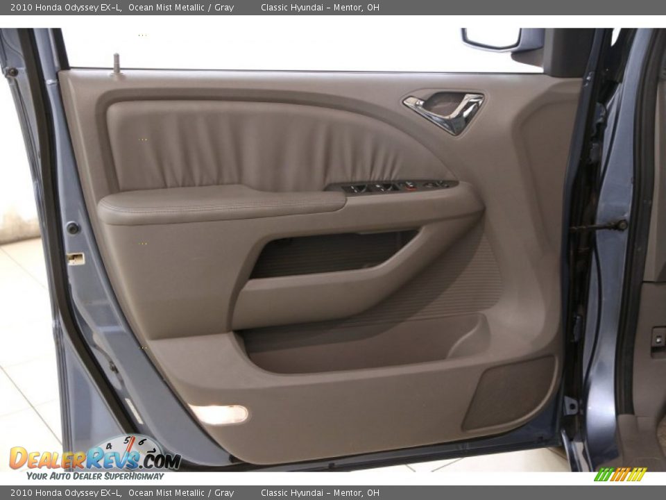 2010 Honda Odyssey EX-L Ocean Mist Metallic / Gray Photo #4
