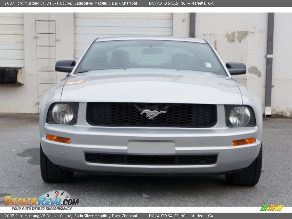 2007 Ford Mustang V6 Deluxe Coupe Satin Silver Metallic / Dark Charcoal Photo #18