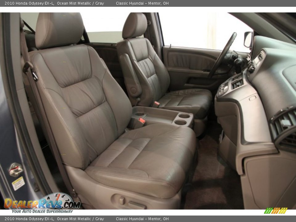 2010 Honda Odyssey EX-L Ocean Mist Metallic / Gray Photo #13