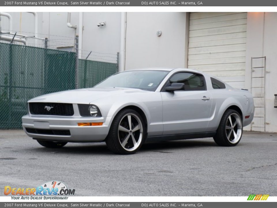 2007 Ford Mustang V6 Deluxe Coupe Satin Silver Metallic / Dark Charcoal Photo #20