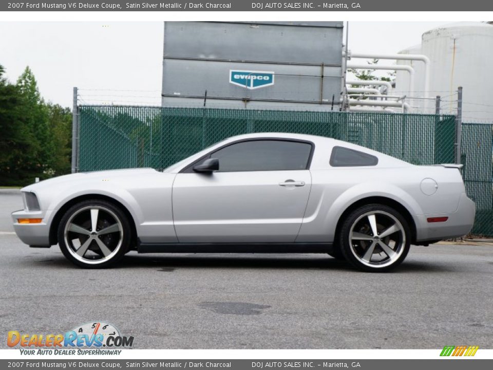 2007 Ford Mustang V6 Deluxe Coupe Satin Silver Metallic / Dark Charcoal Photo #21