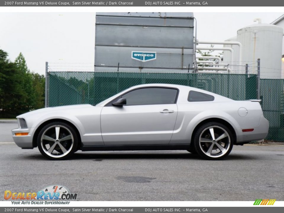 2007 Ford Mustang V6 Deluxe Coupe Satin Silver Metallic / Dark Charcoal Photo #22