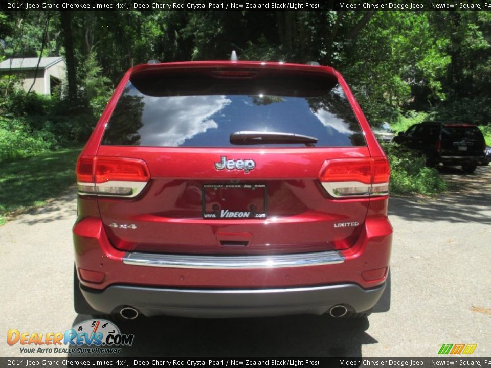 2014 Jeep Grand Cherokee Limited 4x4 Deep Cherry Red Crystal Pearl / New Zealand Black/Light Frost Photo #14