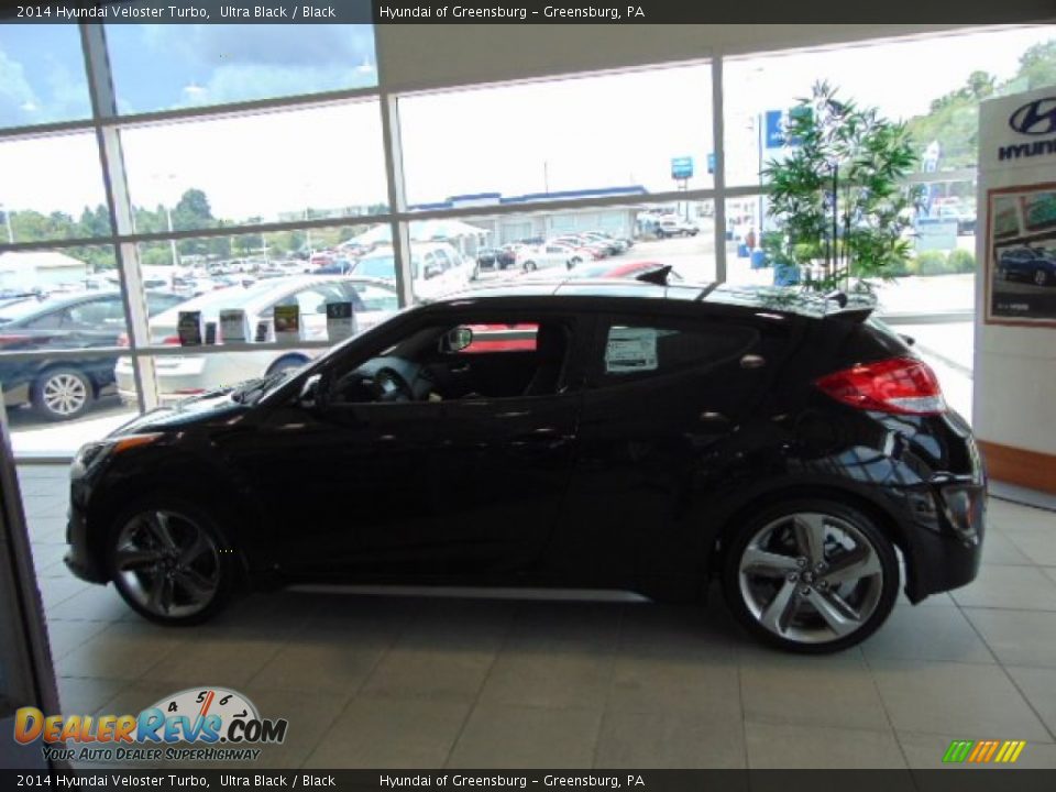 2014 Hyundai Veloster Turbo Ultra Black / Black Photo #4