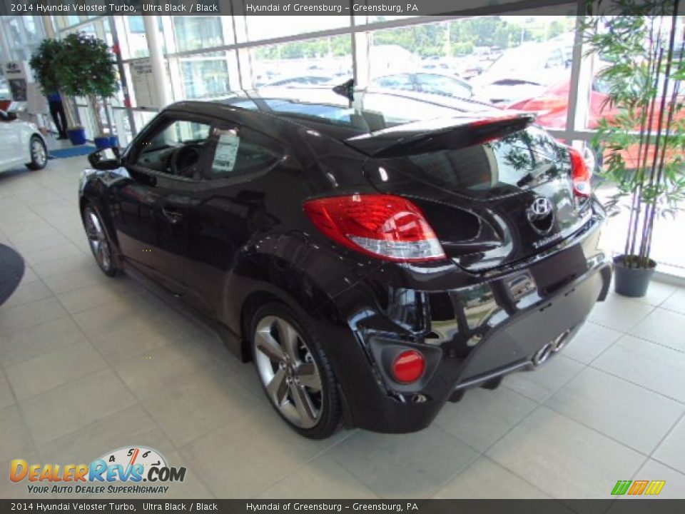 2014 Hyundai Veloster Turbo Ultra Black / Black Photo #6