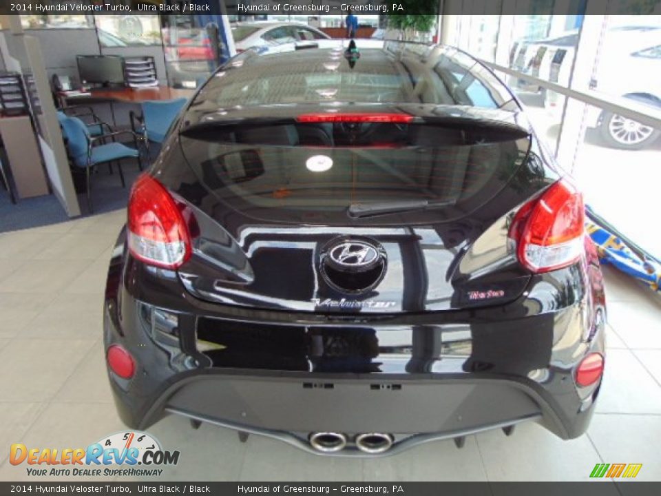 2014 Hyundai Veloster Turbo Ultra Black / Black Photo #7