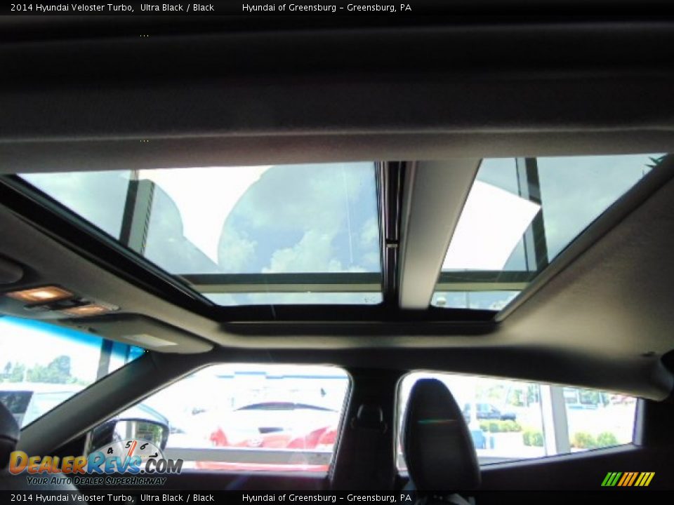 2014 Hyundai Veloster Turbo Ultra Black / Black Photo #8