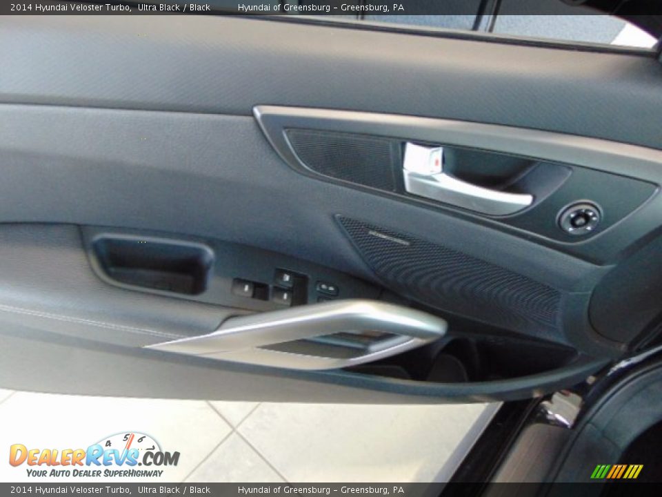 2014 Hyundai Veloster Turbo Ultra Black / Black Photo #11