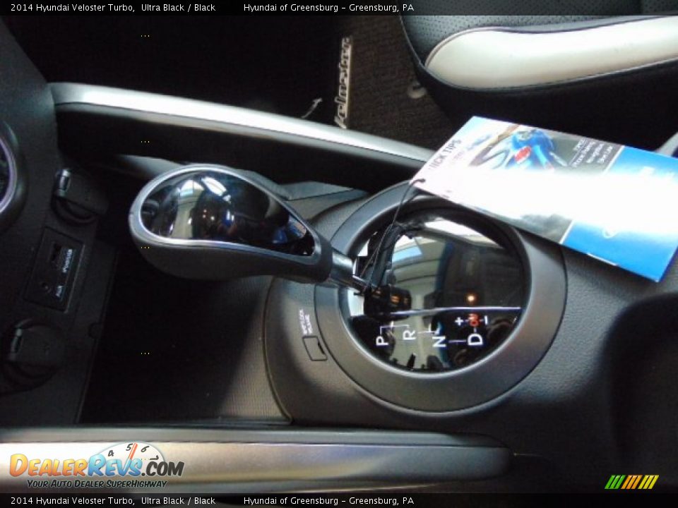 2014 Hyundai Veloster Turbo Ultra Black / Black Photo #12