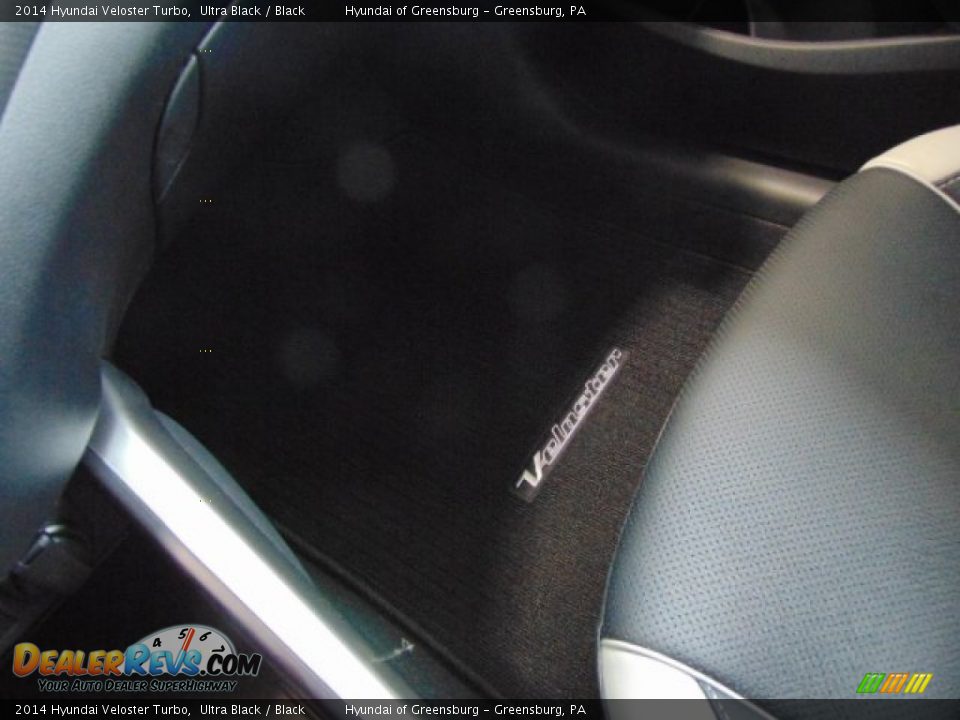 2014 Hyundai Veloster Turbo Ultra Black / Black Photo #15