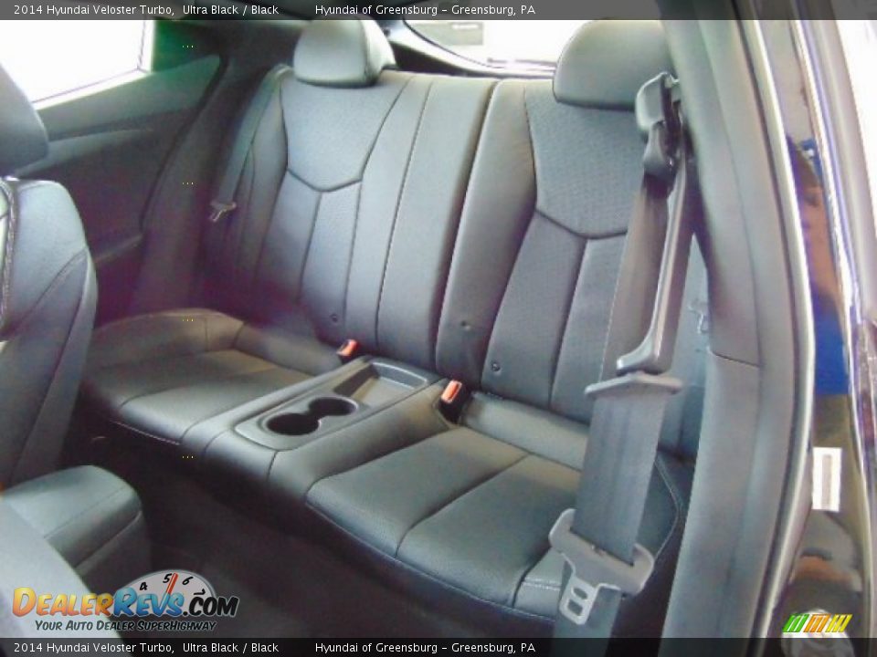 2014 Hyundai Veloster Turbo Ultra Black / Black Photo #17