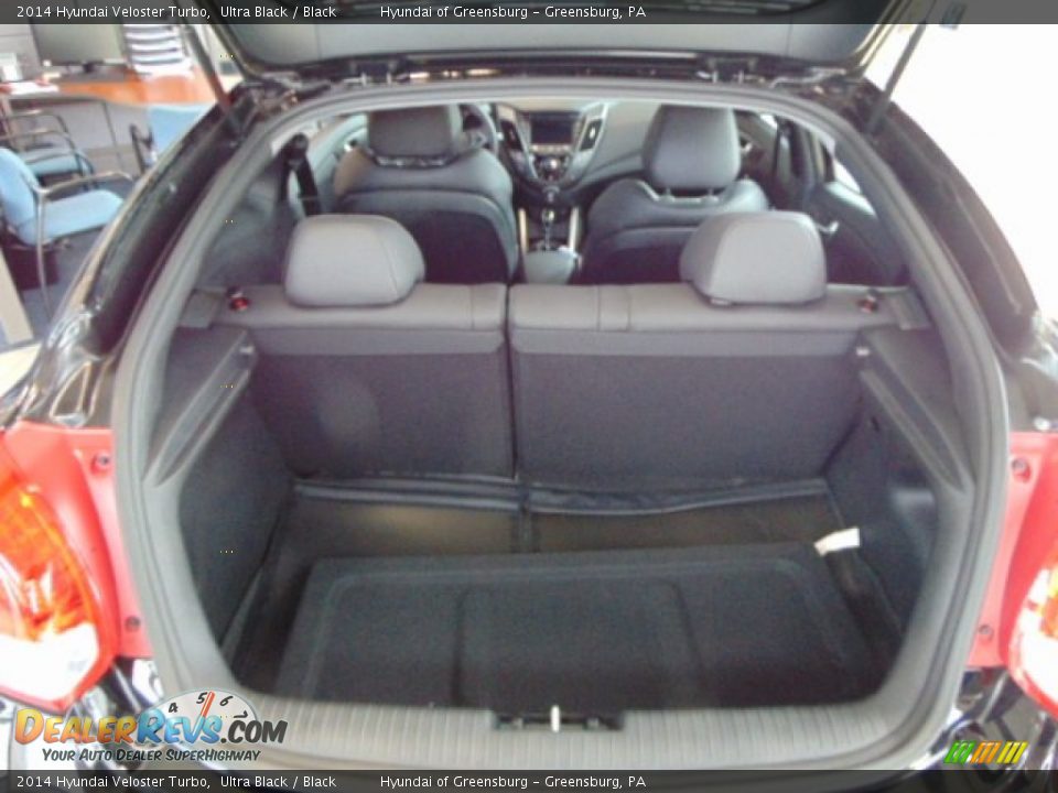 2014 Hyundai Veloster Turbo Ultra Black / Black Photo #18