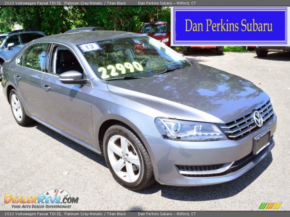 2013 Volkswagen Passat TDI SE Platinum Gray Metallic / Titan Black Photo #1