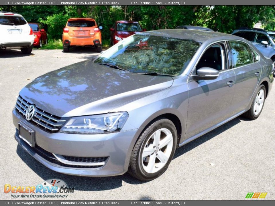 2013 Volkswagen Passat TDI SE Platinum Gray Metallic / Titan Black Photo #3