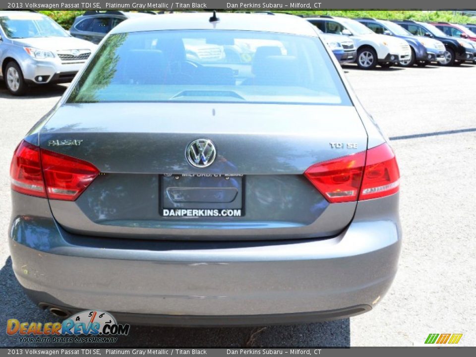 2013 Volkswagen Passat TDI SE Platinum Gray Metallic / Titan Black Photo #6