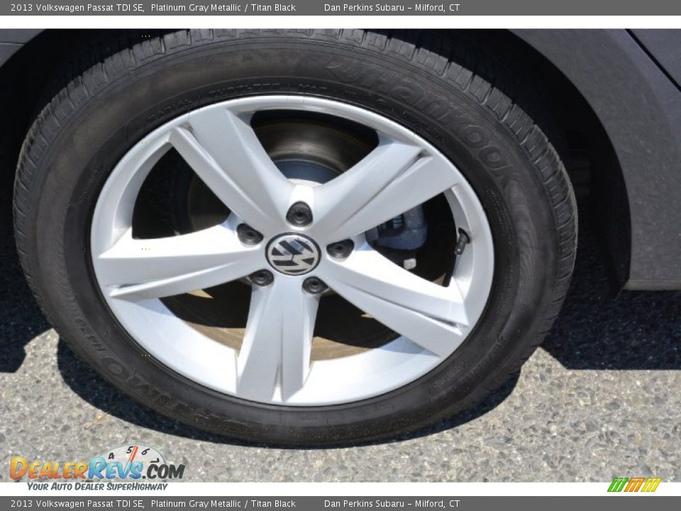 2013 Volkswagen Passat TDI SE Platinum Gray Metallic / Titan Black Photo #22