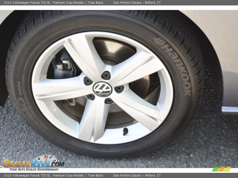 2013 Volkswagen Passat TDI SE Platinum Gray Metallic / Titan Black Photo #24