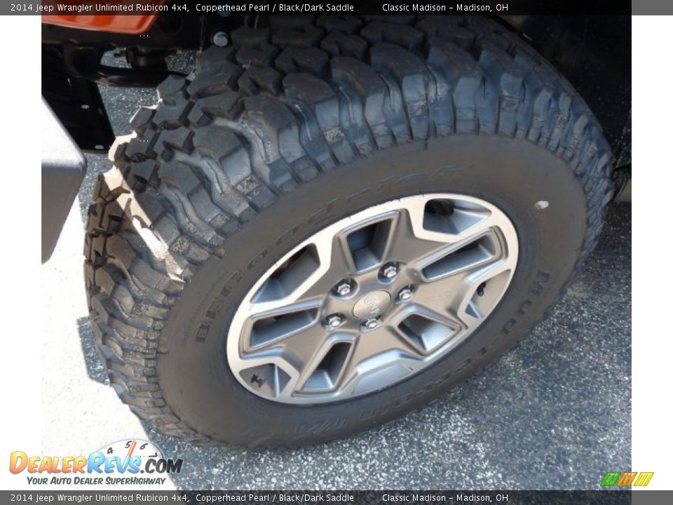 2014 Jeep Wrangler Unlimited Rubicon 4x4 Copperhead Pearl / Black/Dark Saddle Photo #8