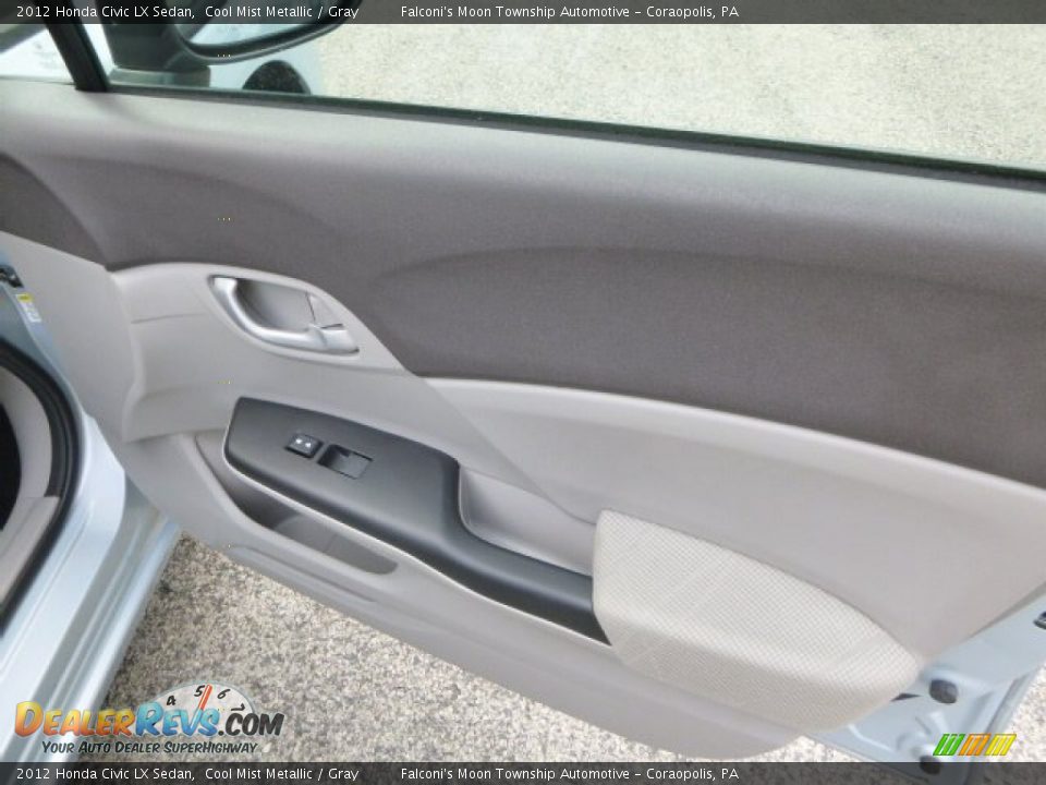 2012 Honda Civic LX Sedan Cool Mist Metallic / Gray Photo #12
