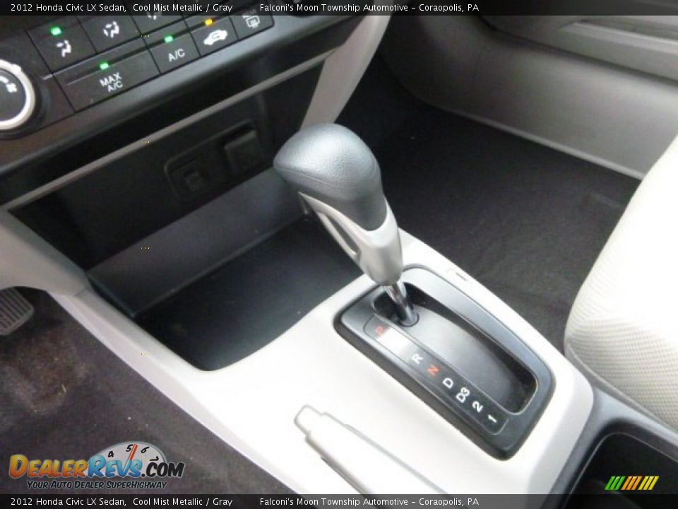 2012 Honda Civic LX Sedan Cool Mist Metallic / Gray Photo #21