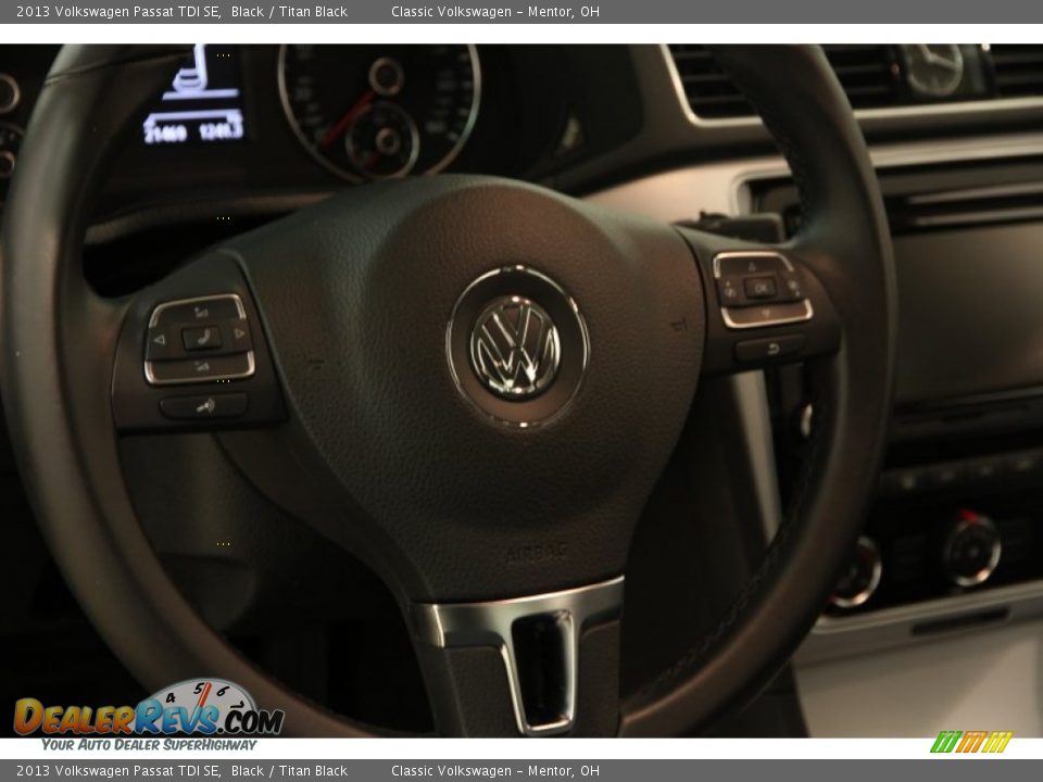 2013 Volkswagen Passat TDI SE Black / Titan Black Photo #6